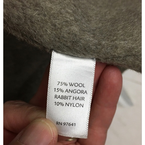 J Jill Wool Angora Funnel Neck Wrap Jacket Medium - Picture 13 of 13